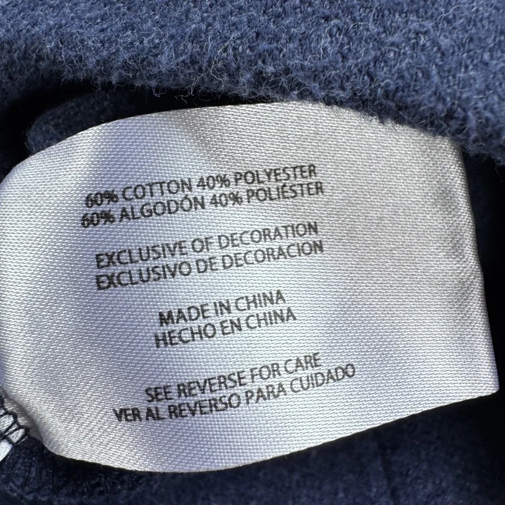 BANANA REPUBLIC Ribbed‎ Sweatshirt Crew Neck Mens XL Blue Soft
